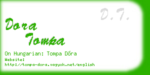 dora tompa business card